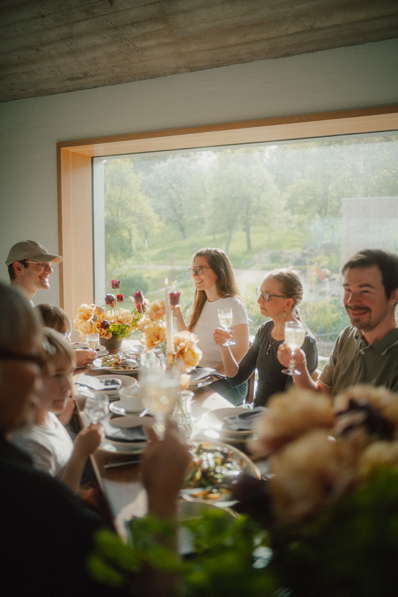 Gemeinsames Dinner im Eventspace